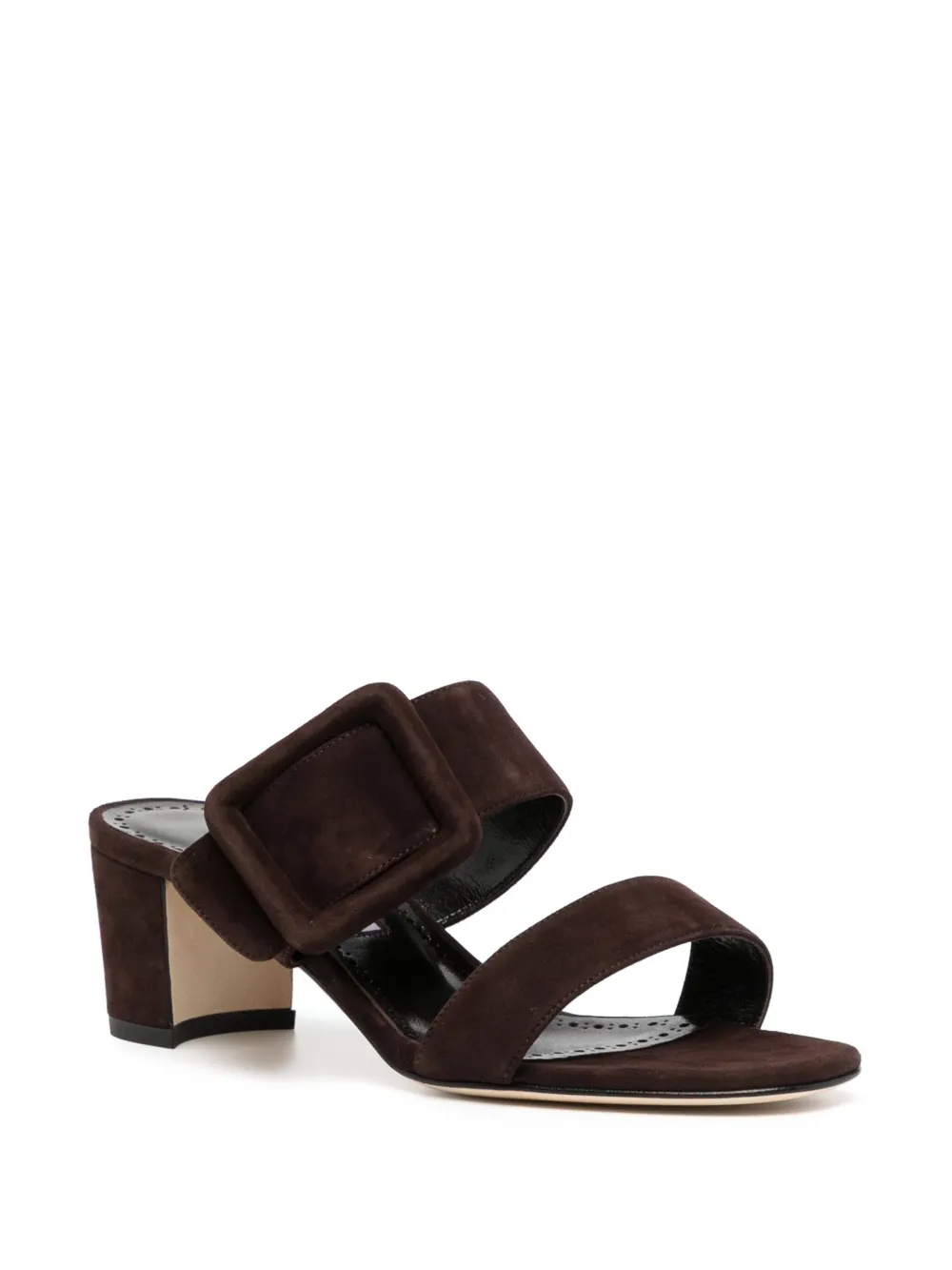 Manolo Blahnik 50mm Titubanew sandals Brown