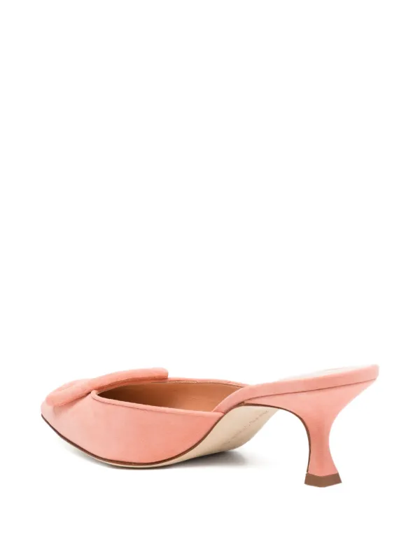 Manolo Blahnik Maysale 50mm ミュール | ピンク | FARFETCH JP