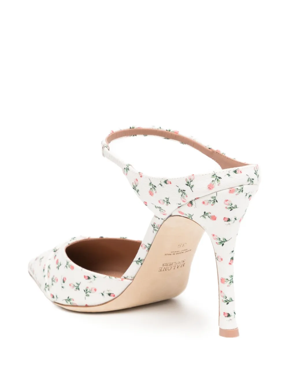 Malone Souliers 90mm Uma muiltjes Wit