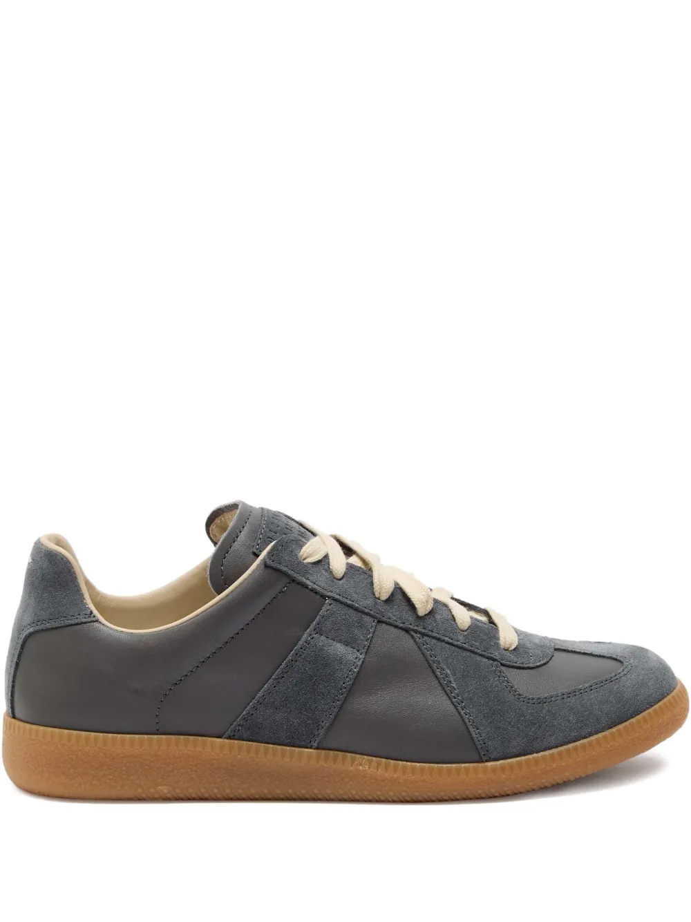 Maison Margiela Replica suede-panel sneakers Grijs