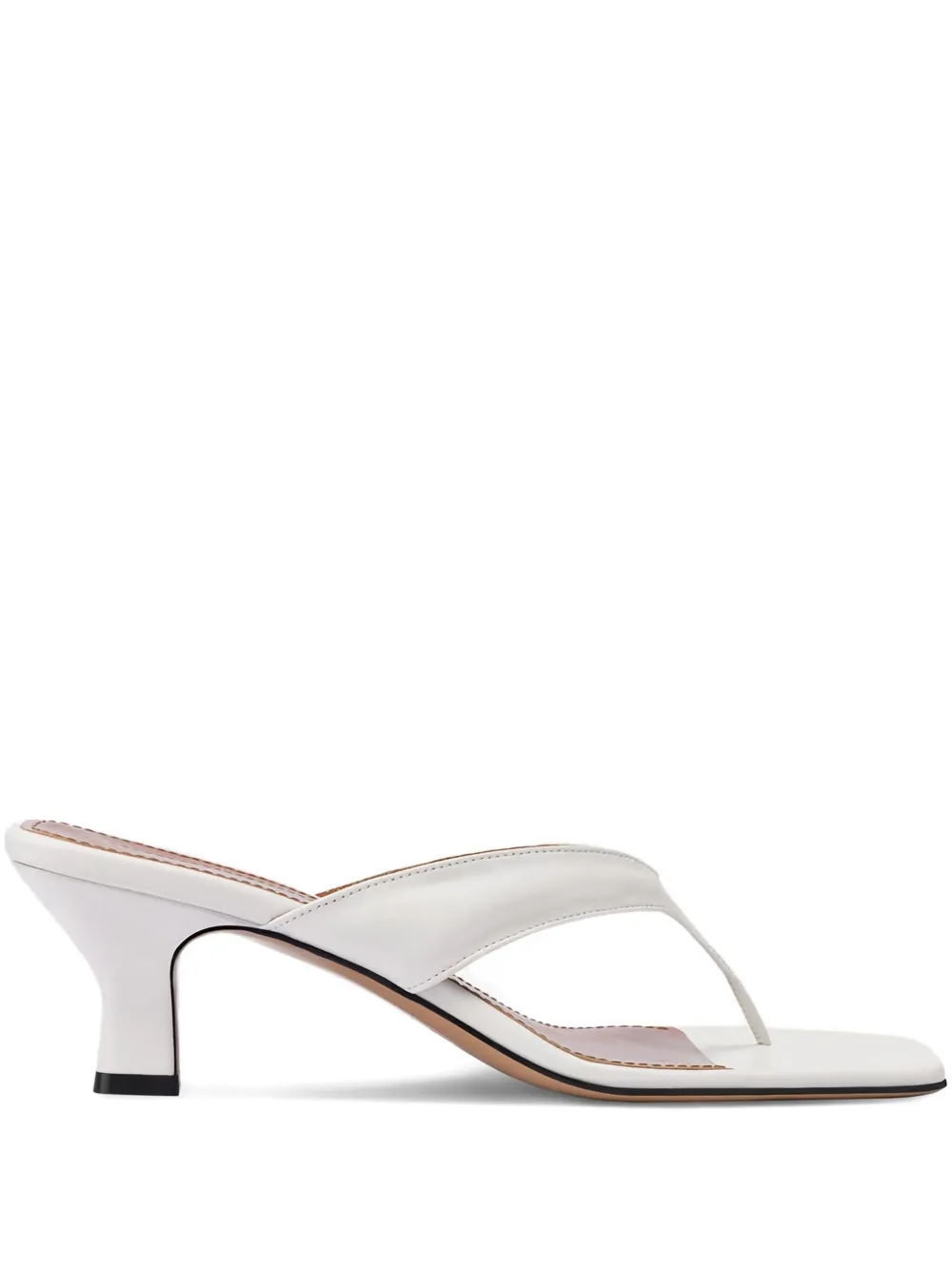 Paris Texas 55mm Portofino square-toe sandals | White | Image 1