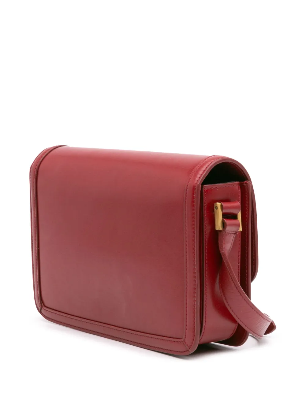 Pre-owned Saint Laurent 2020 Medium Calfskin Solferino Satchel In Box Crossbody Bag