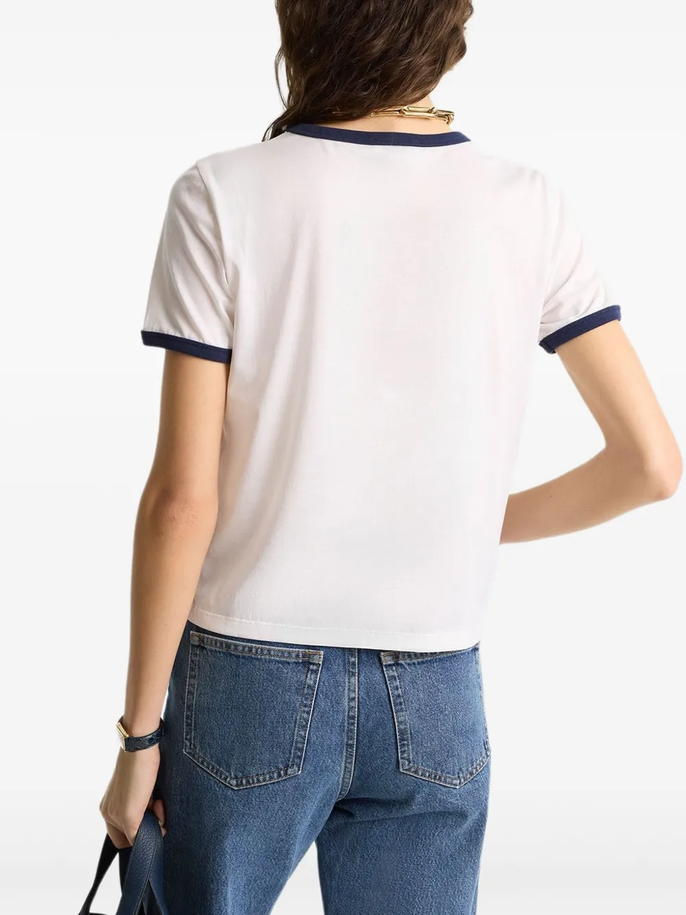 Sporty & Rich Katoenen T-shirt Wit