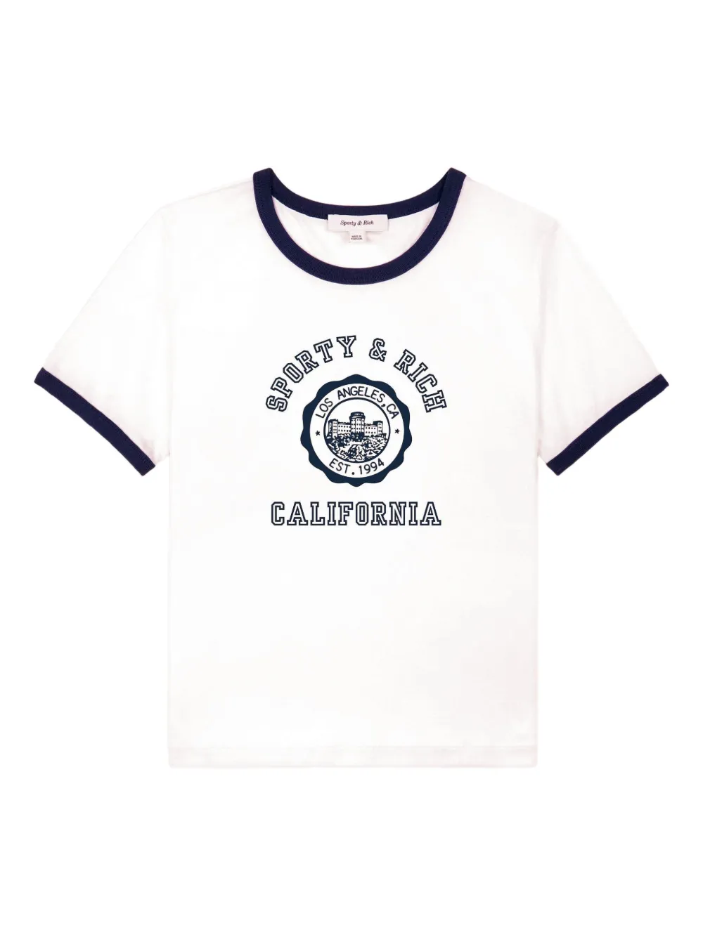 Sporty & Rich Katoenen T-shirt Wit