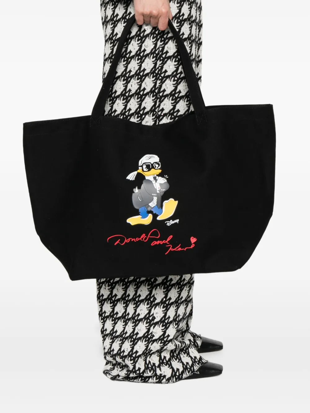 Karl Lagerfeld x Disney Donald Duck shopper - Zwart