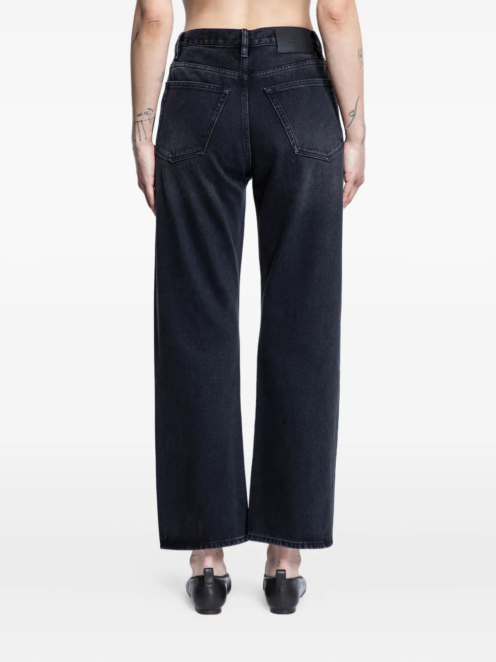 Studio Nicholson Denjo Five-pocket Jeans In Black