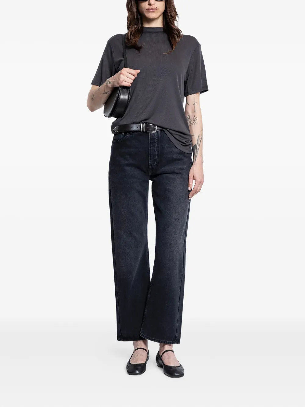 Studio Nicholson Denjo five-pocket jeans - Zwart