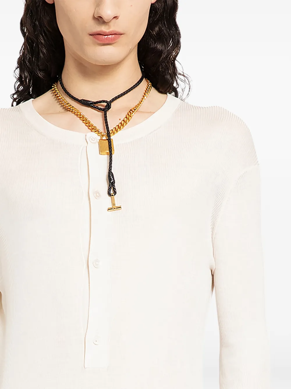 TOM FORD long-sleeves T-shirt - Beige