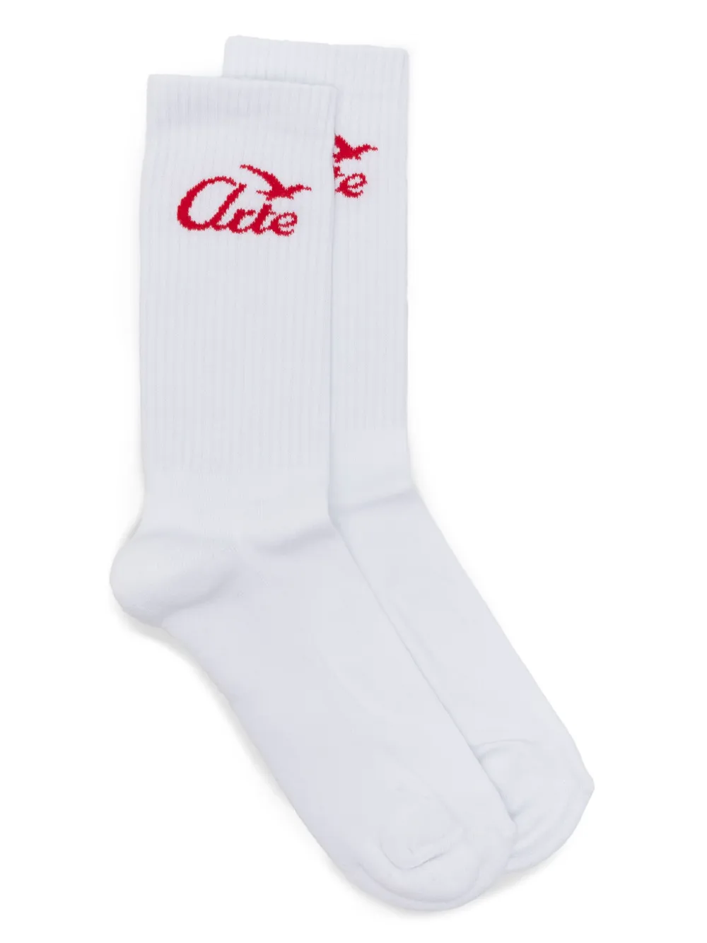 Arte Antwerp intarsia-knit logo socks - ホワイト Arte Antwerp intarsia-knit logo socks - ホワイト