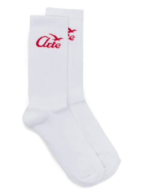Arte Antwerp intarsia-knit logo socks