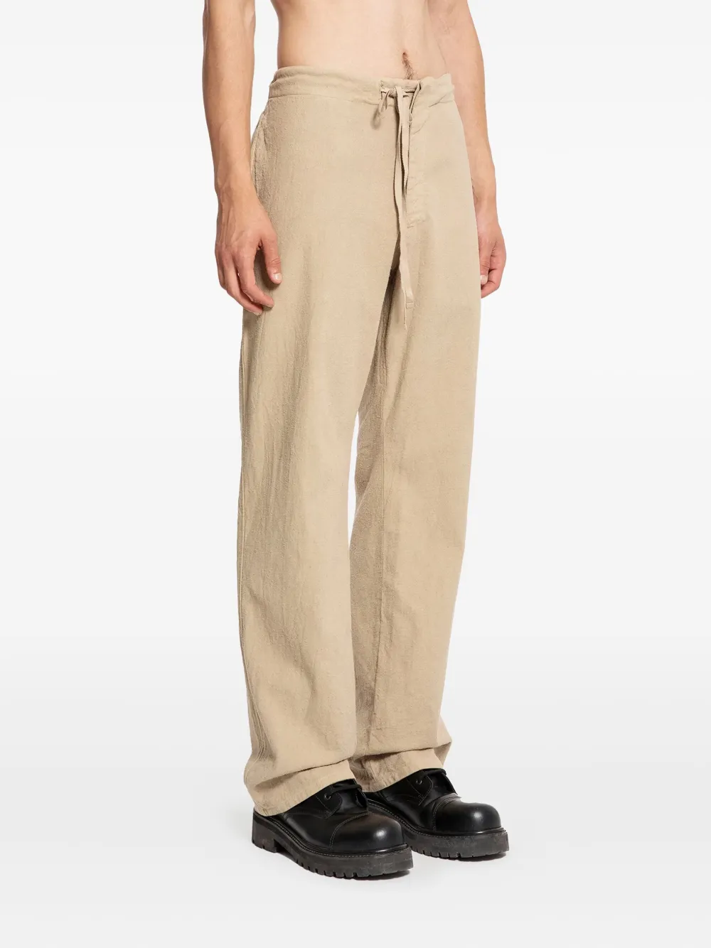 Taiga Takahashi Drawstring Trousers In Neutral