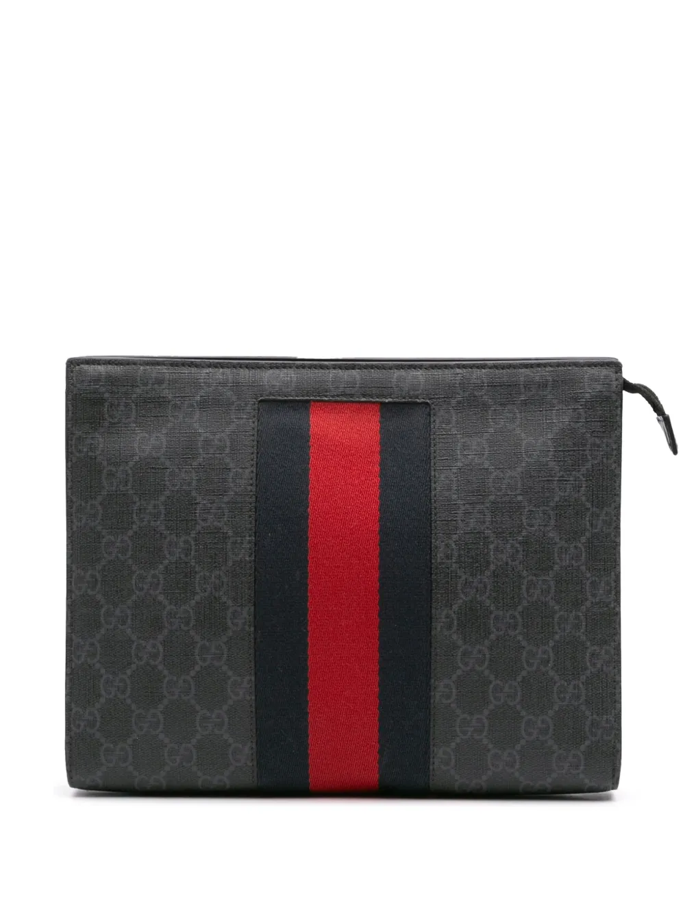 Pre-owned Gucci 2000-2015 Gg Supreme Web Clutch Bag