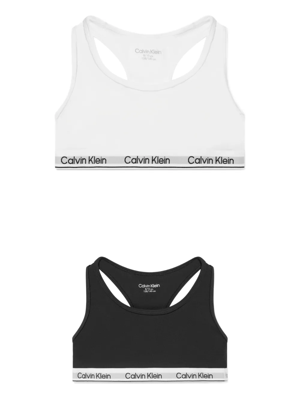 Calvin Klein Kids ロゴ ブラ セット - ブラック Calvin Klein Kids ロゴ ブラ セット - ブラック