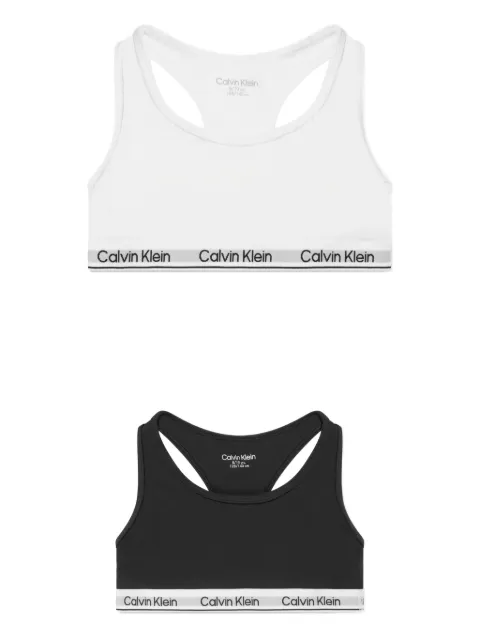 Calvin Klein Kids logo-underband bra (set of three)