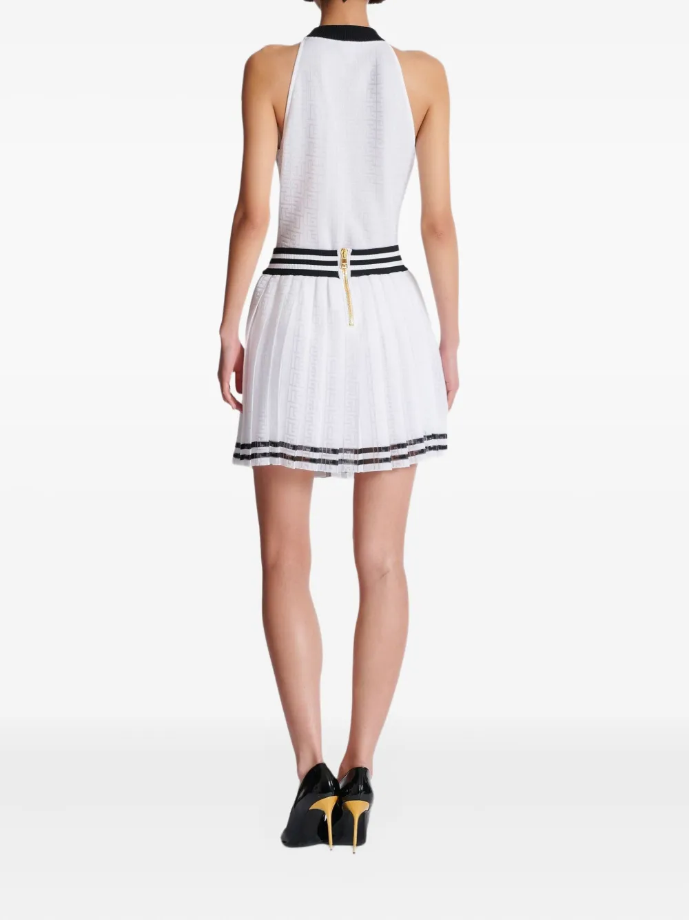 Balmain Mini-plooirok Wit
