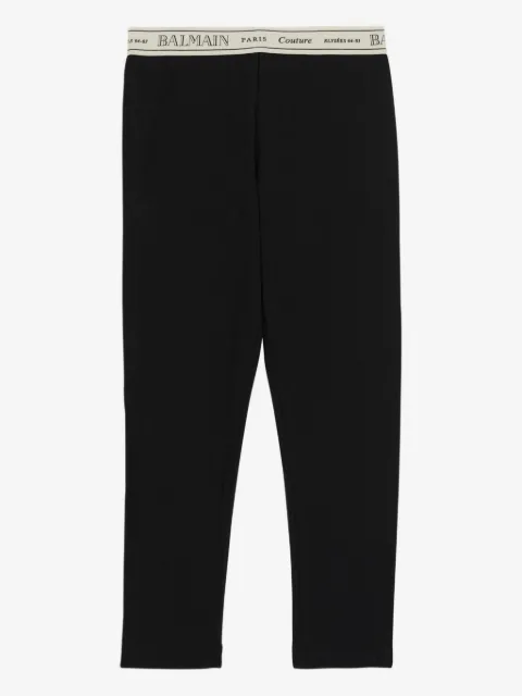 Balmain Kids cotton leggings