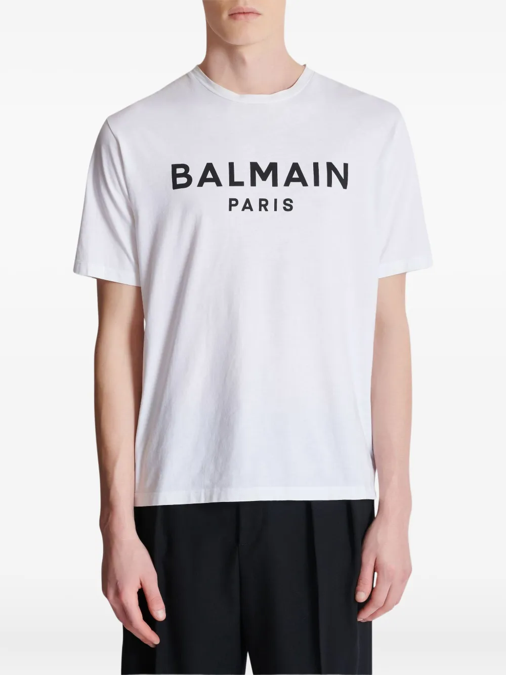 Balmain T-shirt met logoprint Wit