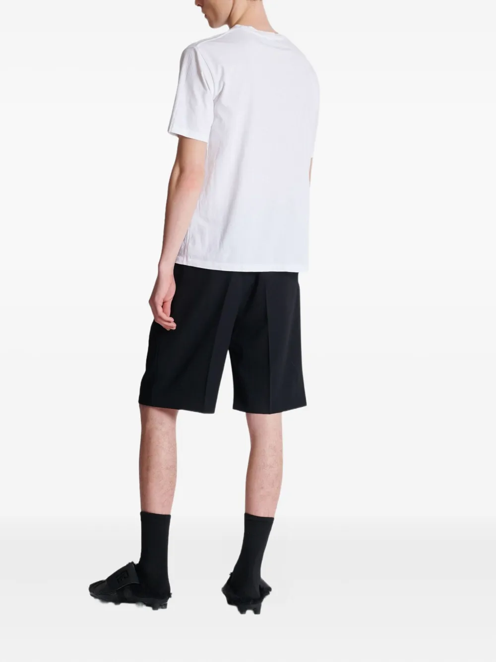 Balmain T-shirt met logoprint Wit