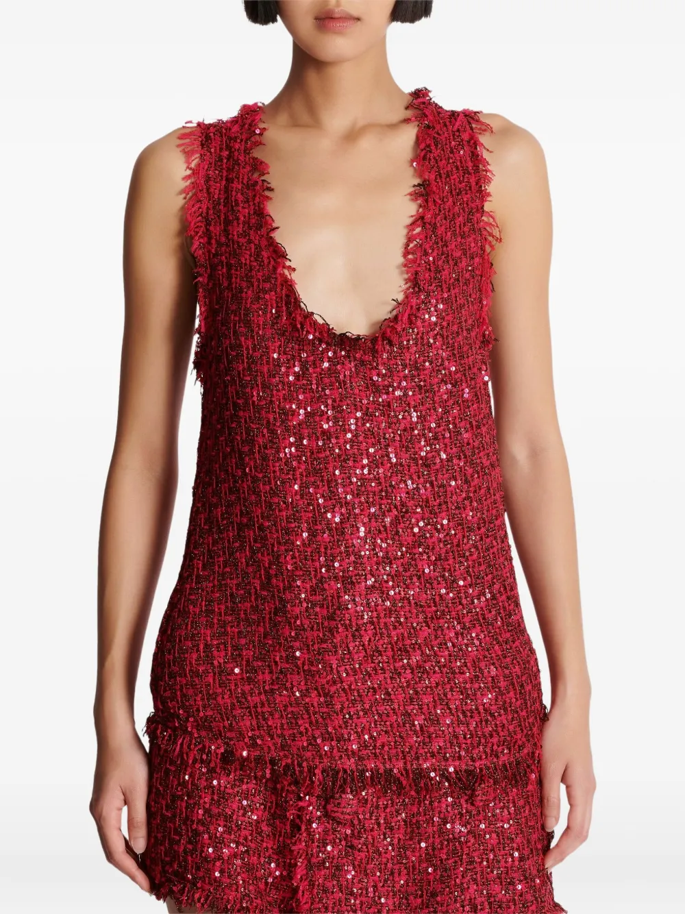 Balmain top de tweed | rosado | Image 1