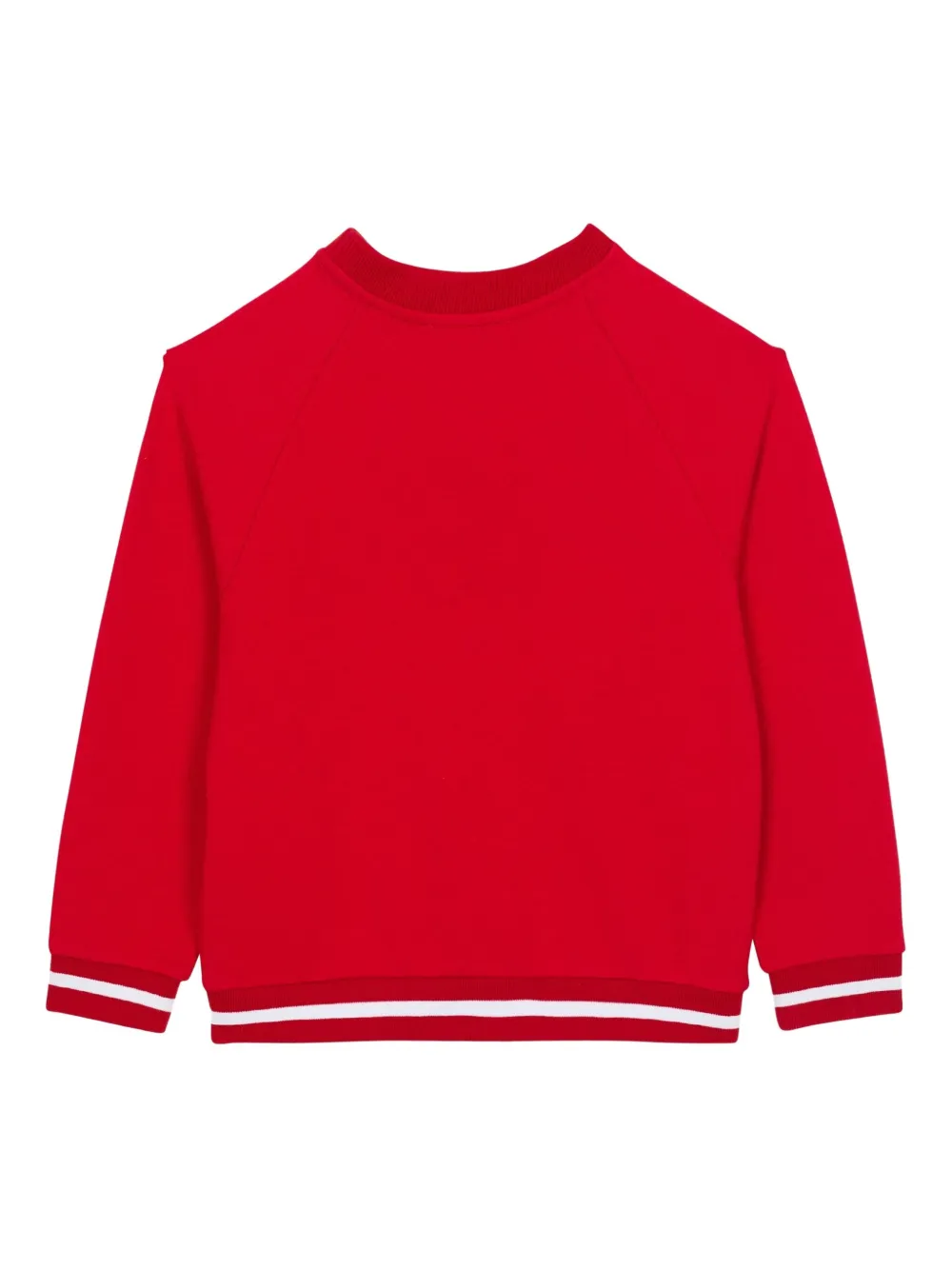 Balmain Kids Sweater met logo-applicatie Rood