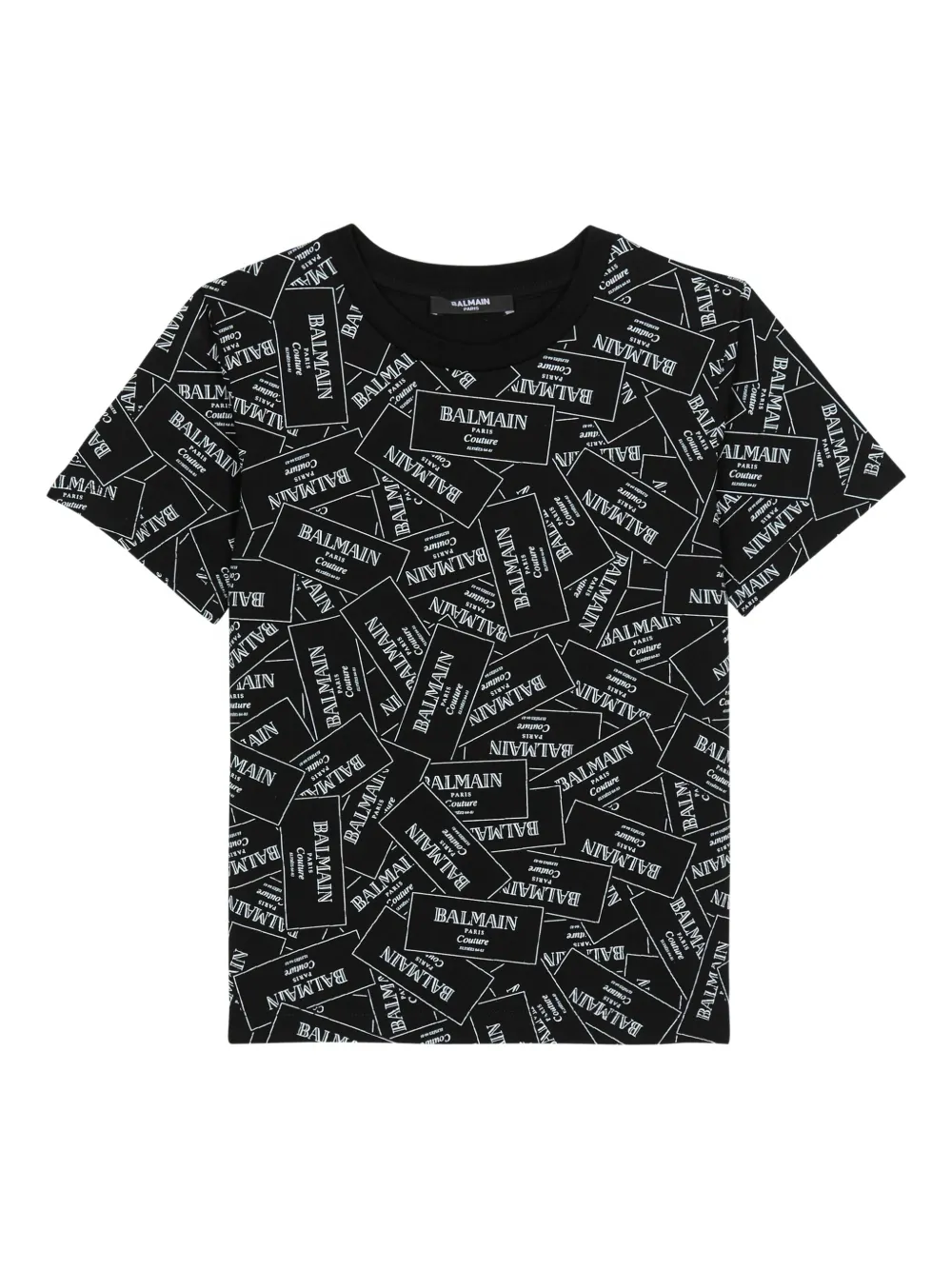 Balmain Kids T-shirt met logoprint Zwart