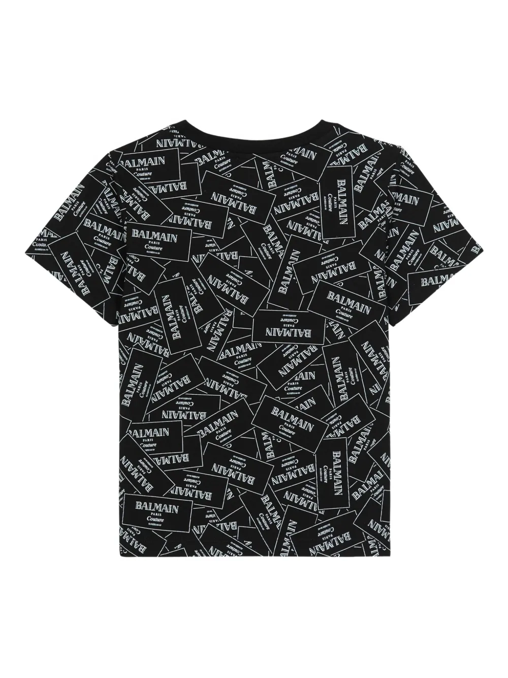 Balmain Kids T-shirt met logoprint Zwart