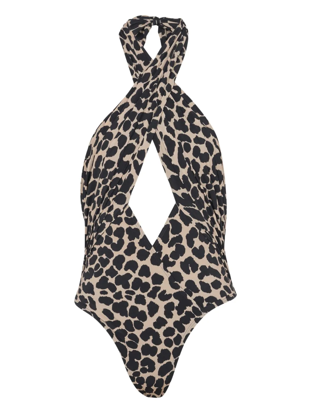 Balmain Badpak met luipaardprint Beige