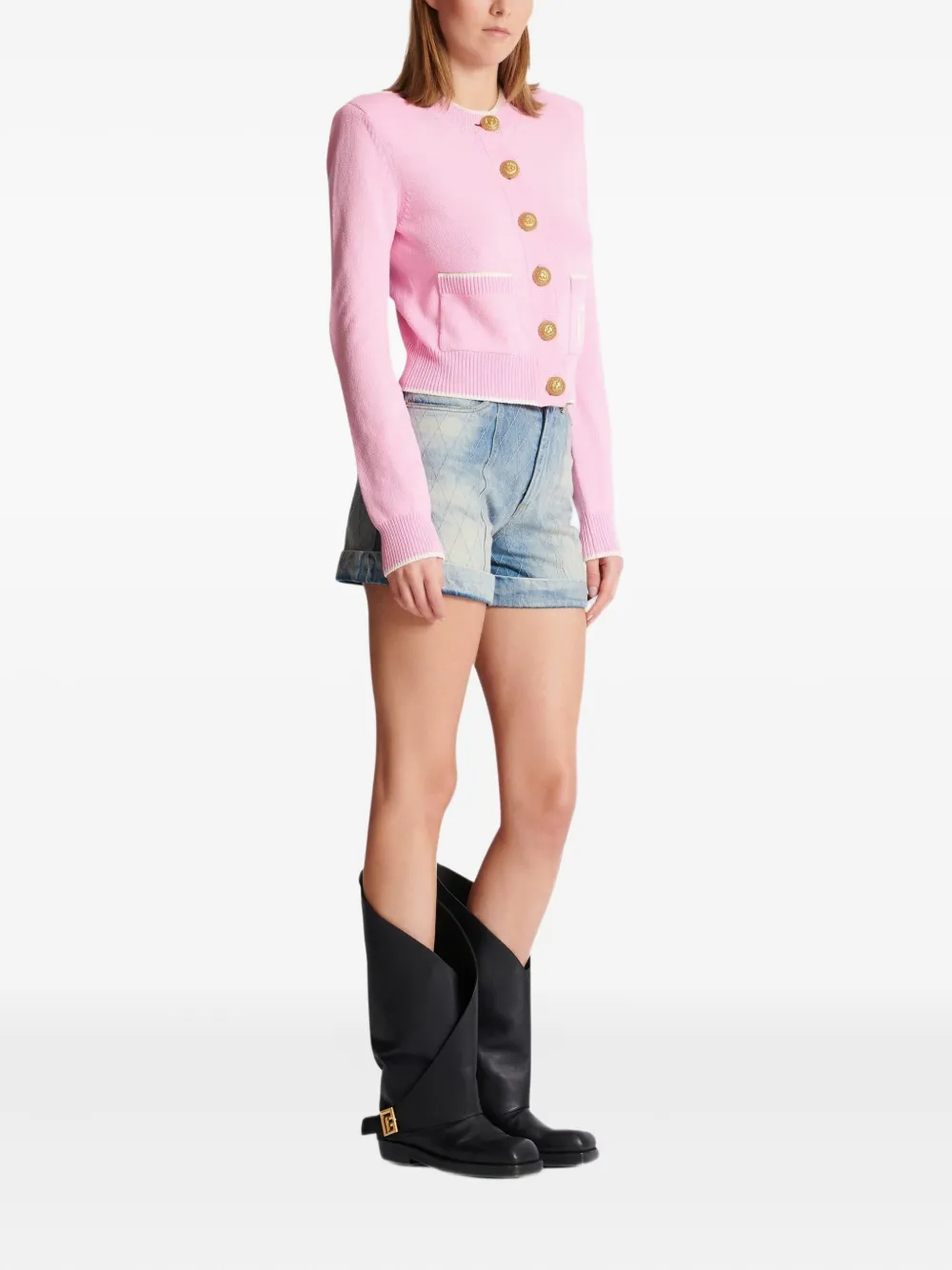 BALMAIN KNITTED CARDIGAN