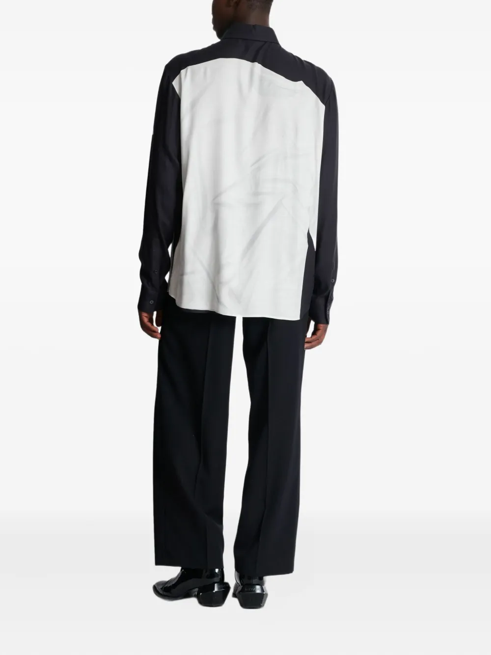 Balmain Popeline overhemd Zwart