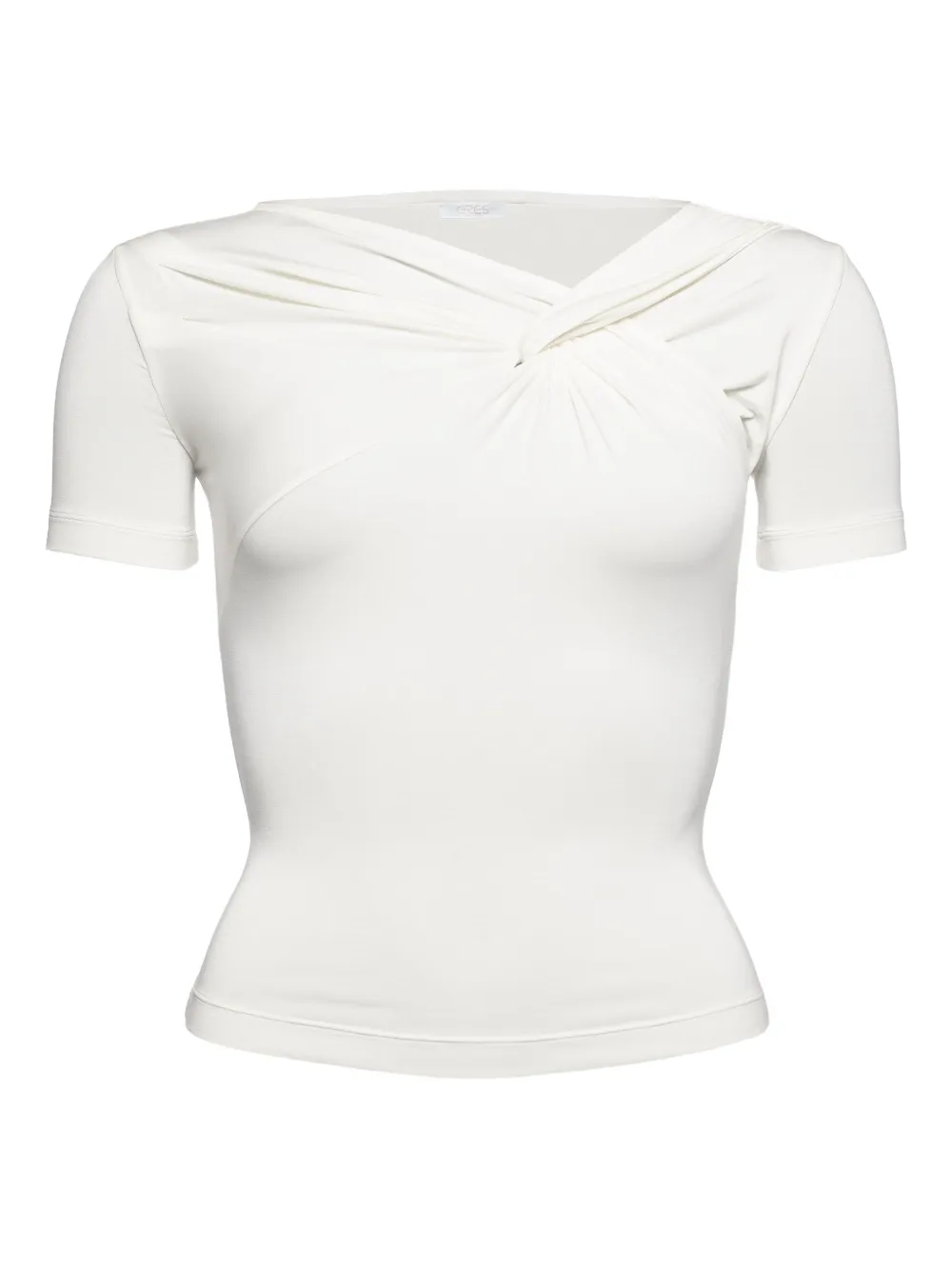 Eres Twist-detail Short-sleeved Top In White