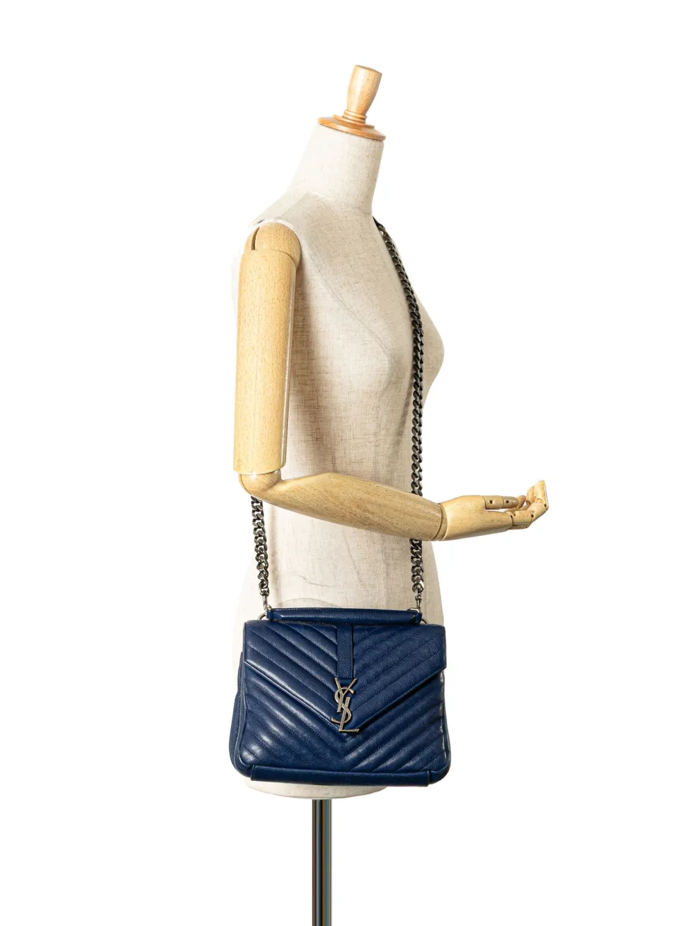Saint Laurent Pre-Owned 2016 Medium Monogram Chevron Sheepskin College Bag satchel | Pre-Owned | Image 2
