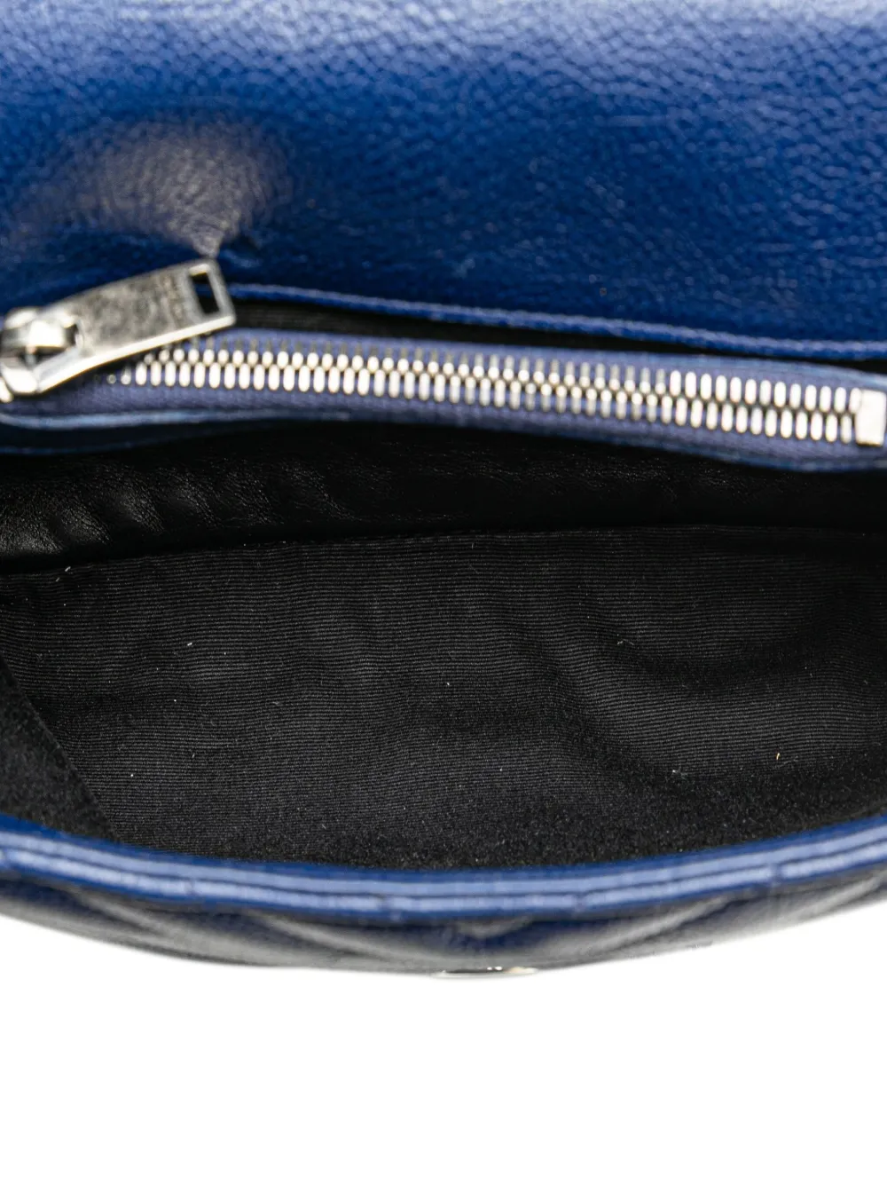 Pre-owned Saint Laurent 2016 Medium Monogram Chevron Sheepskin College Bag Satchel