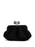 Weekend Max Mara sphere-embellished satin shoulder bag - Black