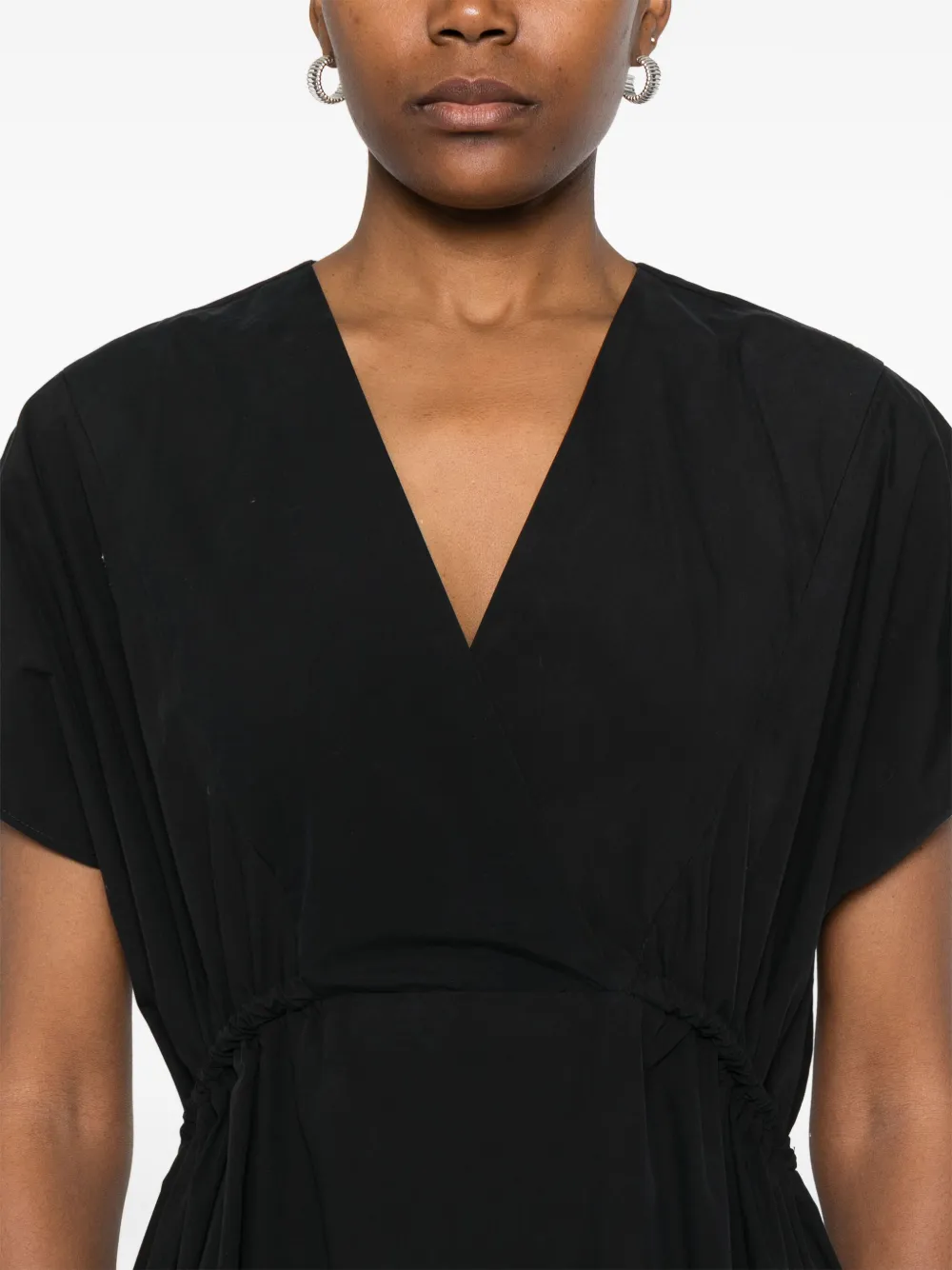 Weekend Max Mara Katoenen midi-jurk Zwart