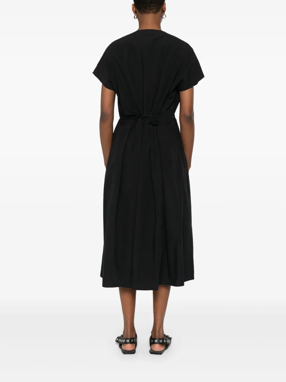 Weekend Max Mara Katoenen midi-jurk Zwart