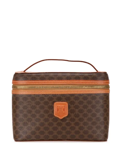 Céline Pre-Owned 1997 Macadam Coated Canvas vanity bag