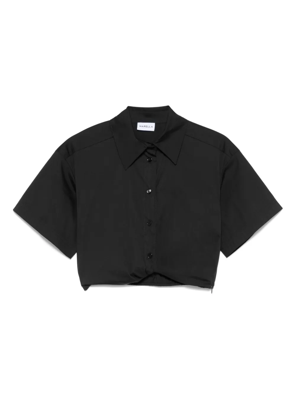 MARELLA GATHERED CROPPED SHIRT 