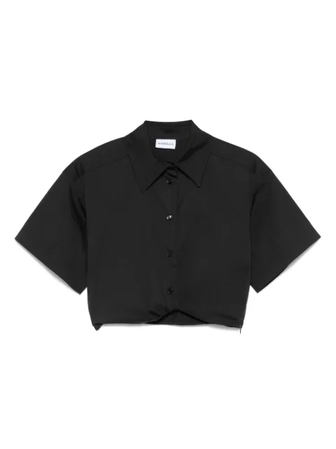 Marella gathered cropped shirt