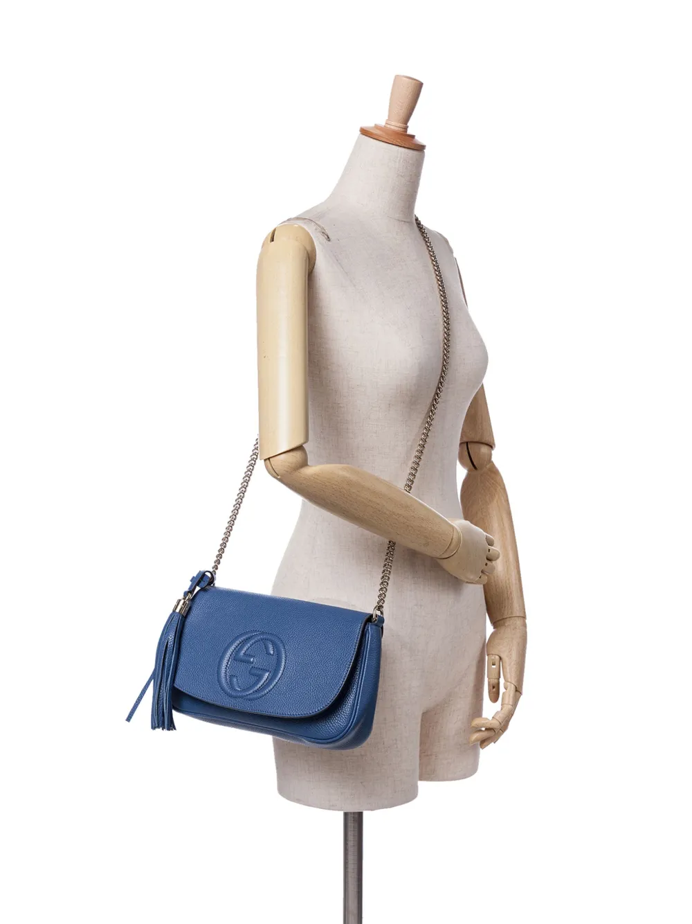 Gucci Pre-Owned شنطة كروس 'سوهو تشاين فلاب' جلد متوسطة 2016-2024 | كلاسيكيات | Image 2