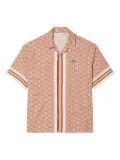 Lacoste monogram-pattern shirt - Neutrals