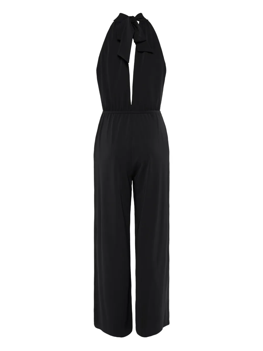 Eres Halter-neck Tie-back Jumpsuit In Black