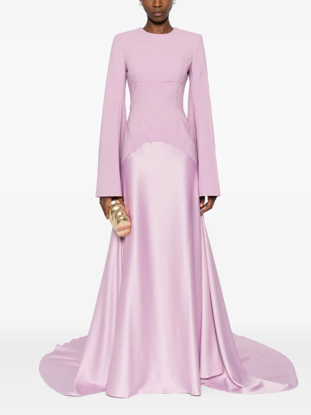 Solace London Claudine maxi-jurk - Roze