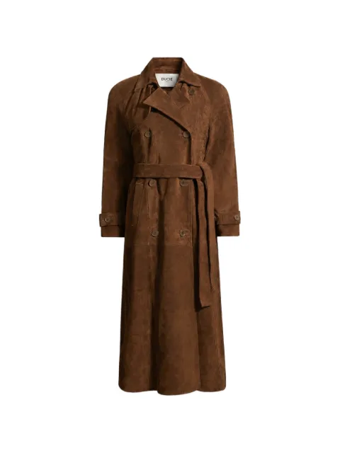 ducie Corrin suede trench coat