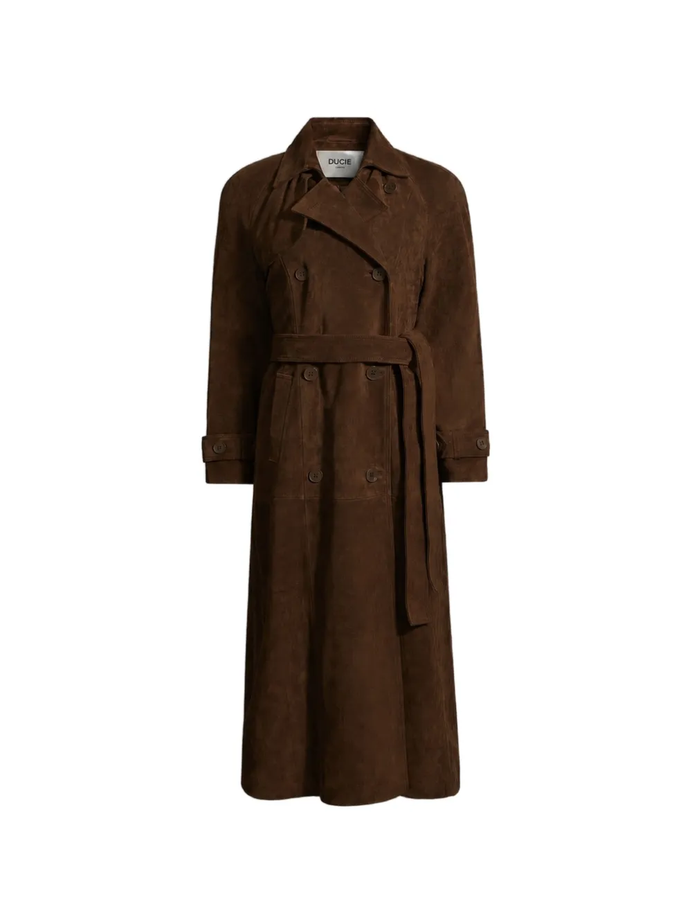 ducie Corrin suede trench coat
