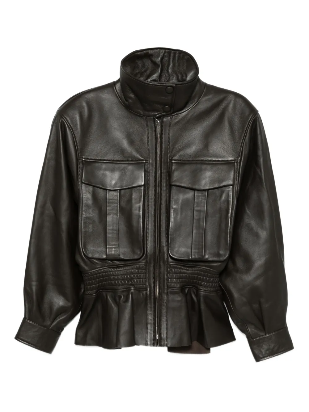 ducie Hazel leather jacket | Brown | Image 1