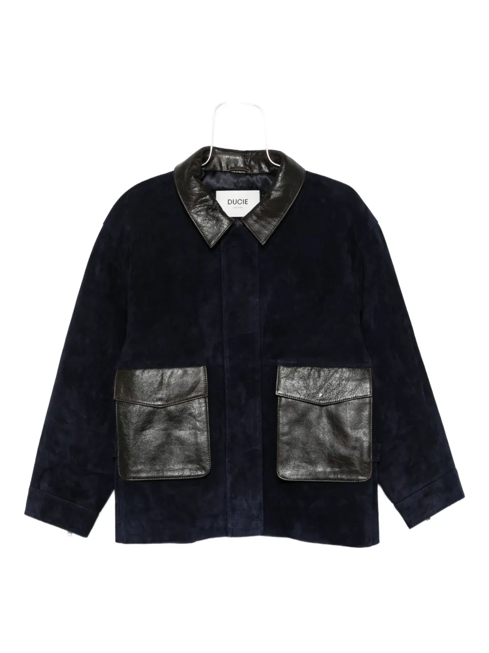 ducie Magda leather jacket - Blu