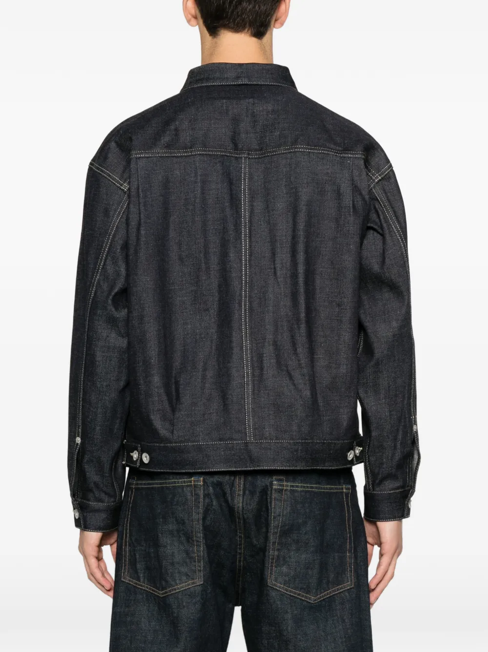 Neighborhood button-fastening denim jacket Blauw