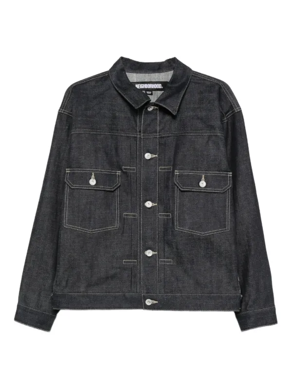 NEIGHBORHOOD デニムジャケット Mサイズ Neighborhood ボタン デニムジャケット | ブルー | FARFETCH JP