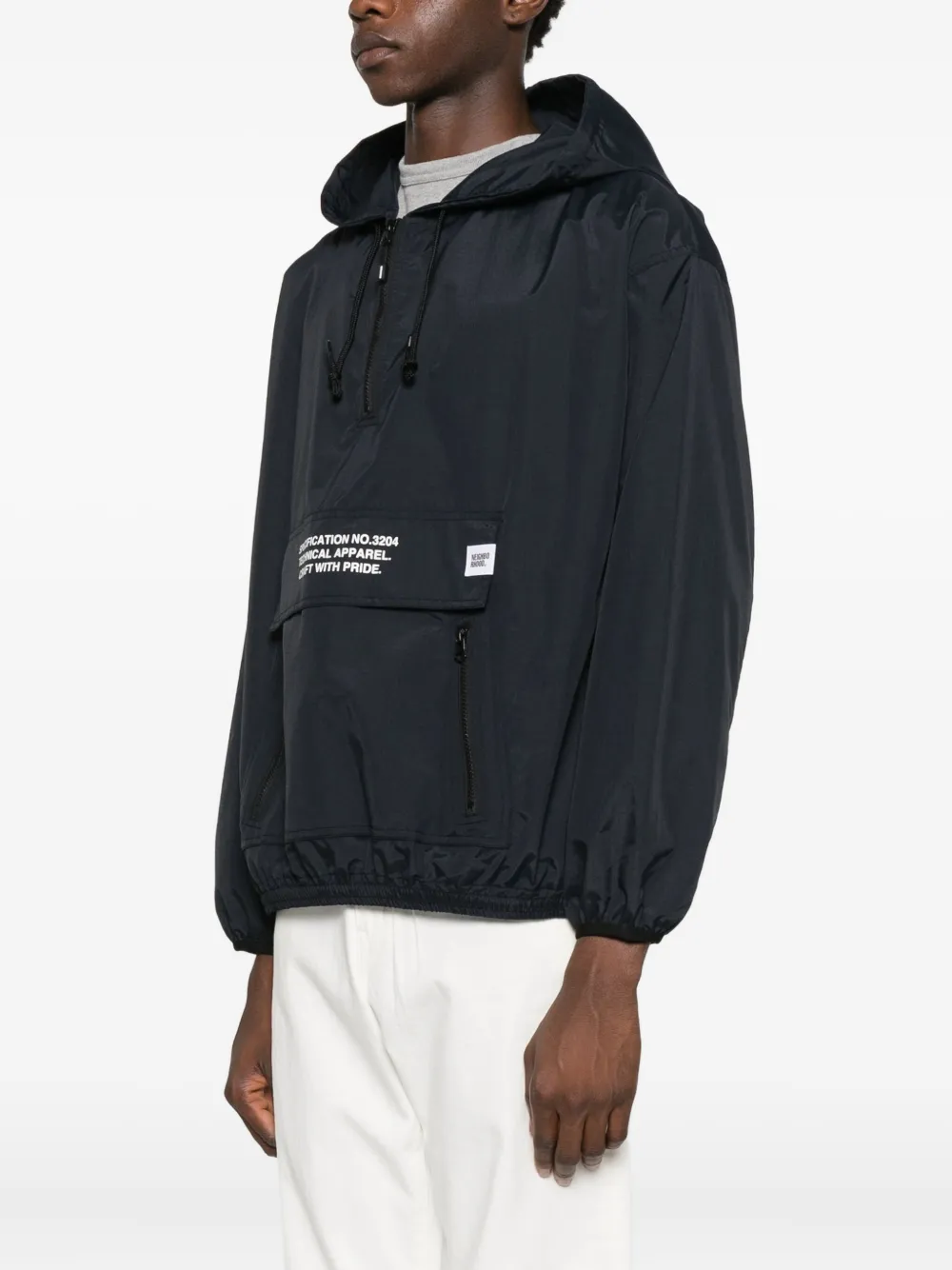 Neighborhood Jack met capuchon Zwart