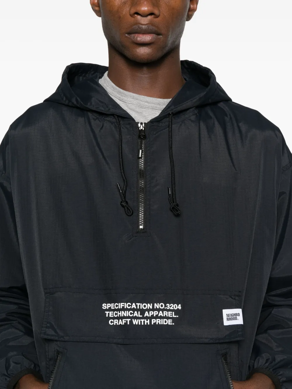 Neighborhood Jack met capuchon Zwart